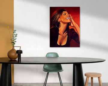 Whitney Houston Schilderij von Paul Meijering