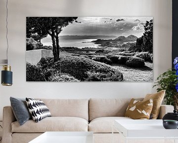 Paradise in black and white - panorama van Peter van Eekelen