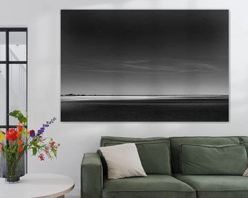 Spotlight landscape in black and white sur Peter van Eekelen