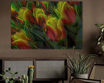 Abstracte tulips sur eric van der eijk