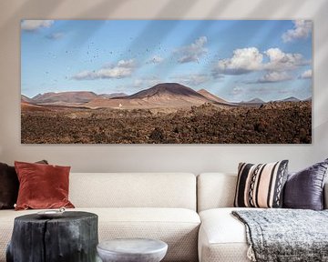 Lanzarote landscape panorama by Peter van Eekelen