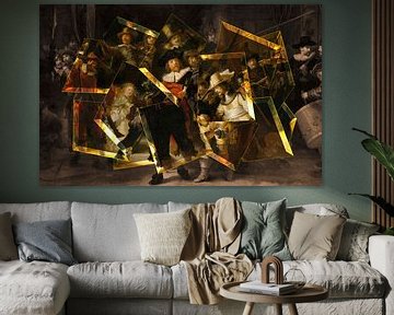 De Moderne Nachtwacht - Rembrandt van Rijn van Lia Morcus