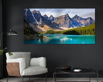 Moraine Lake in Banff Nationaal Park van Henk Meijer Photography