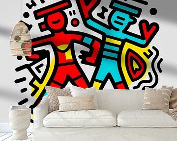 Tribute to Keith Haring van Harry Hadders