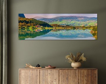 Panorama of Bergheimsvatnet, Gloppen by Henk Meijer Photography