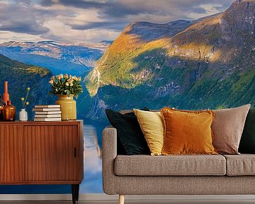 View from Ornesvingen, Geirangerfjord, Norway by Henk Meijer Photography