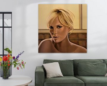 Charlize Theron Painting by Paul Meijering