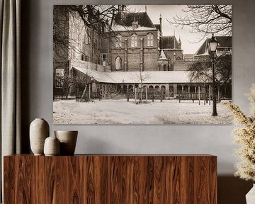 Mariaplaats in de sneeuw