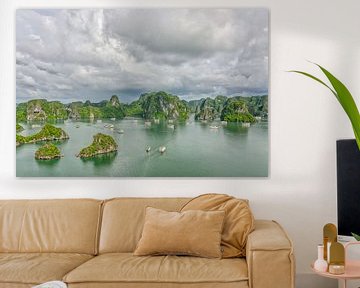 Ha Long Bay, Vietnam van Richard van der Woude