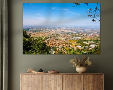Italië vanuit San Marino gezien.