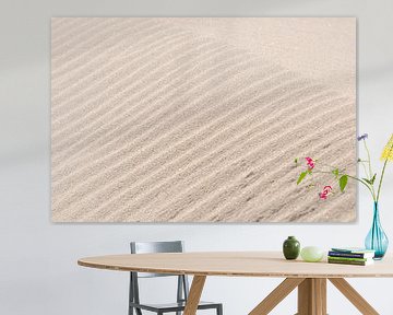 Vormen in het zand op het strand van Margreet Frowijn