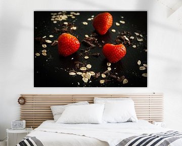 Aardbeien en chocolade