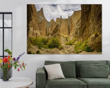 Clay Cliffs in Omarama, Neuseeland von Rietje Bulthuis
