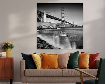 Golden Gate Bridge mit Brandung  von Melanie Viola