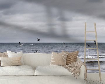 Flock of Seagulls van Jörg Hausmann