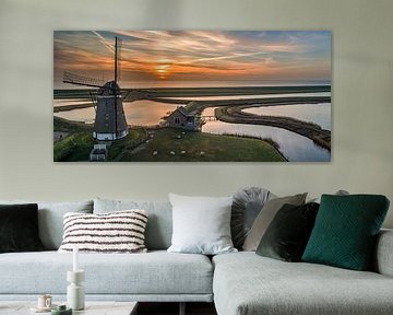 Molen Het Noorden Texel Zonsopkomst von Texel360Fotografie Richard Heerschap