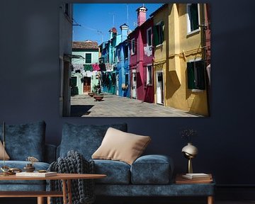 Pleintje in Burano sur Robin van Tilborg