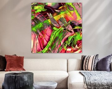ABSTRACT COLORFUL PAINTING I-B van Pia Schneider