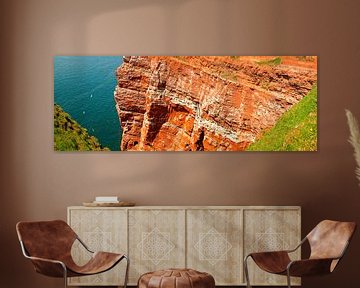 Panorama cliffs Helgoland by Anton de Zeeuw