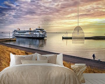Ferry and sunset on Texel / Ferry and sunset on Texel by Justin Sinner Photography (Photographer on Texel)