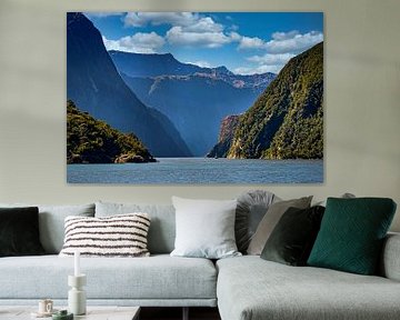 Les fjords du parc national de Fiordland, Nouvelle-Zélande sur Rietje Bulthuis