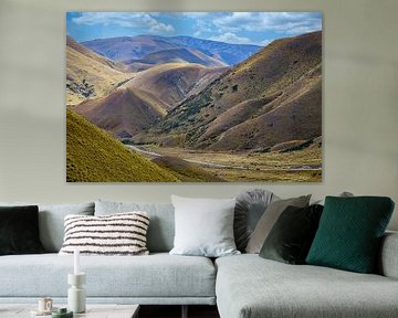 Lindis Pass, Pass in Otago, New Zealand by Rietje Bulthuis