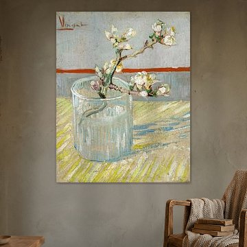 Blühender Mandelzweig in einem Glas - Vincent van Gogh