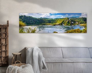 Panorama Kratersee auf der Nordinsel von Neuseeland von Rietje Bulthuis
