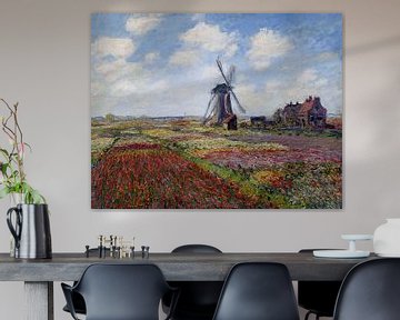 Tulpenveld in Holland - Claude Monet