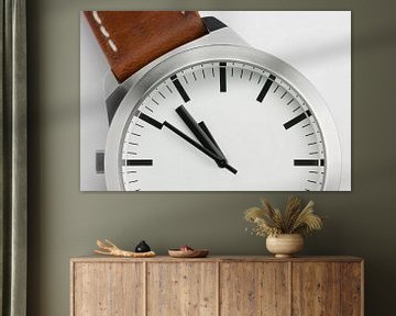 Horloge wit zonder tekst van Tonko Oosterink