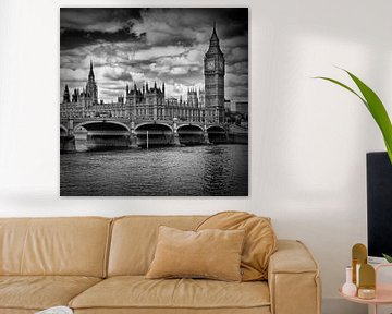LONDON Houses of Parliament & Westminster Bridge