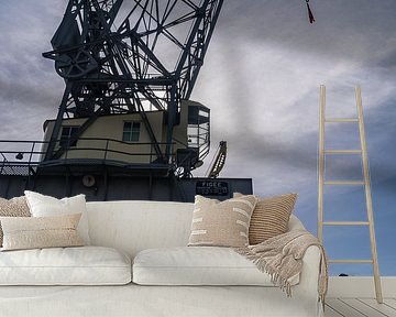 Oude hijskraan van Paul De Keizer