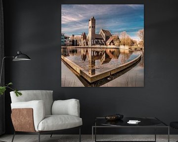 De "Johannes de Doperkerk" aan de Potmarge in Leeuwarden sur Harrie Muis