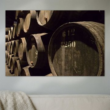 close up van een stapel vaten