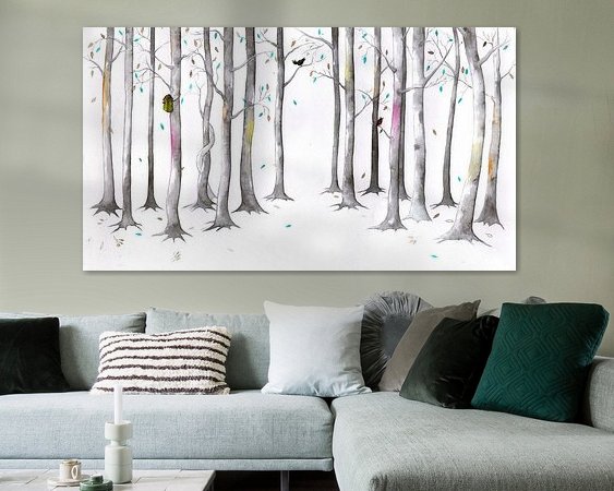 Example of the artwork in a room