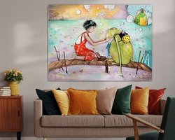 Example of the artwork in a room