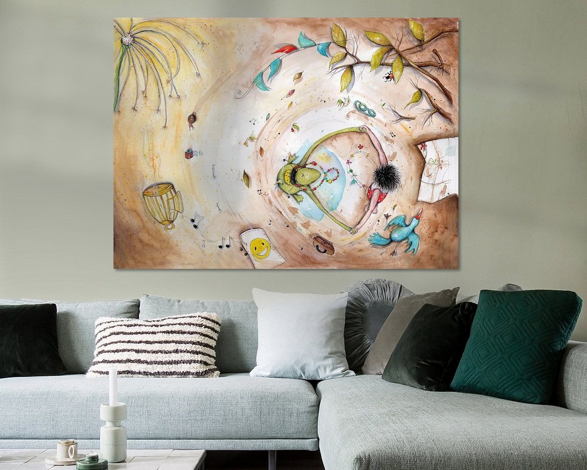 Example of the artwork in a room