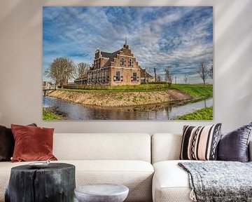 Historische boerderij in Friesland nabij Witmarsum von Harrie Muis