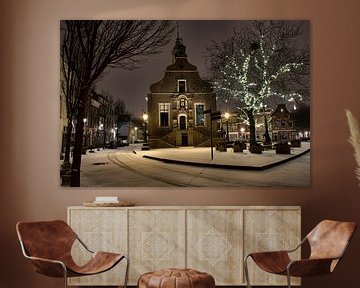 Sneeuw bij het Stadhuis van Schiedam sur Charlene van Koesveld