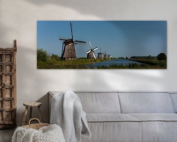 Moulins de Kinderdijk, un panorama sur Roel Ovinge