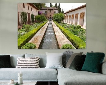 The Generalife palace of the sultans in the Alhambra of Granada by Fotografiecor .nl