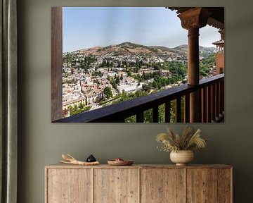 Blick über Granada von der Alhambra