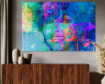 Tina Turner Splash Pop Art PUR van Felix von Altersheim