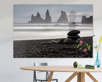 Black Beach Iceland van Andreas Müller