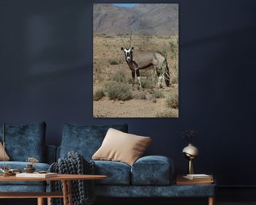 Oryx in Namibië van Annie Lausberg-Pater