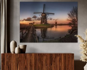 Kinderdijk von Herman van den Berge