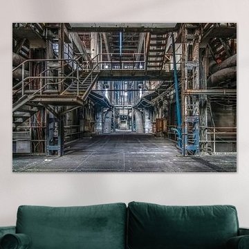 Pipes and tubes in the factory by Truus Nijland