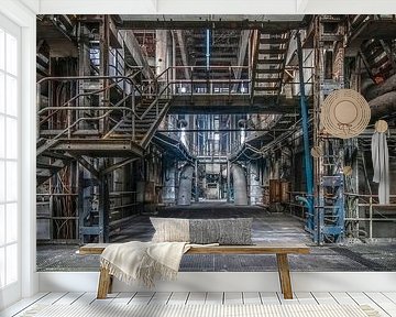 Pipes and tubes in the factory by Truus Nijland