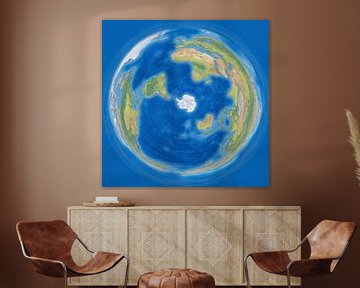 Wereldkaart, pinguinprojectie