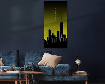 Graphic Art SKYHIGH PANORAMIC | yellow